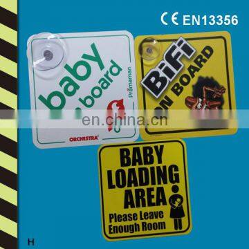 Baby on board sign/car window sign