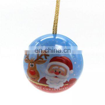 Empty Ball Shape of Tin Box for Christmas Gift Wholesale photo-3