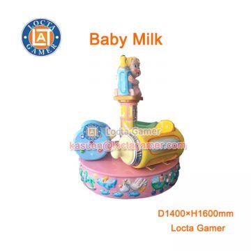 Zhongshan amusement mini carousel Baby Milk park rides merry go round Rotating coin operated