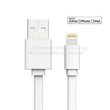 Flat USB Date Cable for IPhone 6 Plus, IPhone 5s With 1m Length, Apple Certified With MFI Mark photo-2