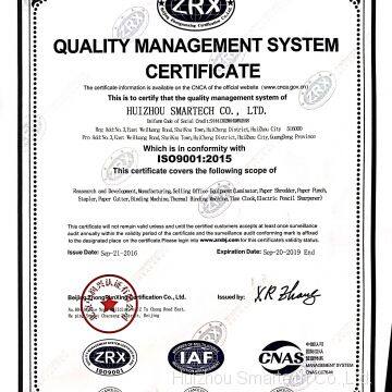 QUALITY MANAGEMENT SYSTEM CERTIFICATE