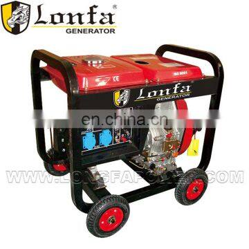 4.6kva LFD186 open type portable diesel generator with ISO9001