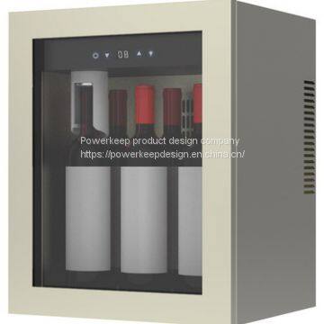 Mini wine refrigerator with a vacuum pump research and development service from Chinese product design company
