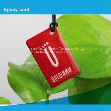 high quality waterproof epoxy business card with NFC chip