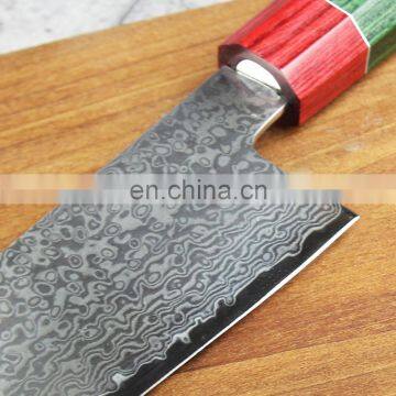Hammered Octagon Handle Damascus Chef Knife Kitchen Knife photo-6