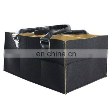 Multi Pockets Medium Size Felt Baby Multi-use Soft Diaper Caddy photo-2