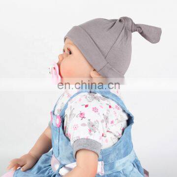 Adjustable Baby Knot Hat Set Newborn Beanie Set for Unisex Baby photo-3