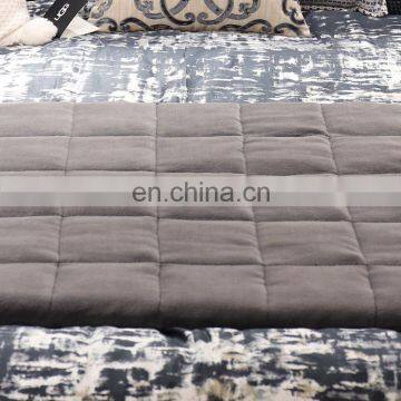 New Design Custom Adult Stress Sensory Anxiety Relieve Sleeping Heavy Duvet Cover Weighted Blanket With Milk Fleece Sherpa Inner photo-3