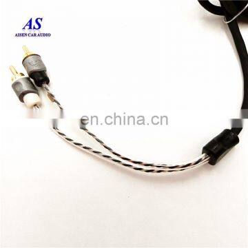 OFC 2RCA-2RCA Car Audio Rca Cables Length 4 Channel 17ft photo-5