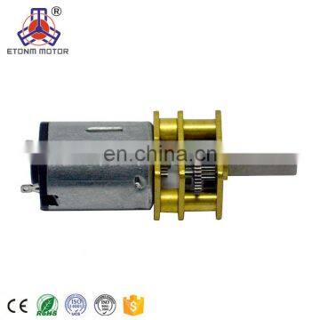 N20 6v dc Motor High Torque 500rpm &1400rpm With Speed Reduce Gearbox &75 Rpm Electric Gear Motor photo-2