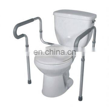 HDPE easy lock CE patient Toilet seat commode safety arm rest Frame for the elderly