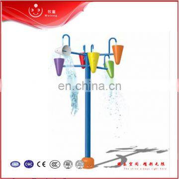 Water Park Equipment Fiberglass Interactive Triple Dumping Buckets With Low Prices photo-2
