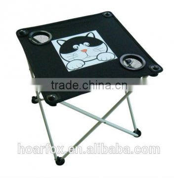 kids foldable table with two drink holders