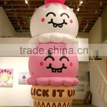 Customized cute inflatable ice cream balloon