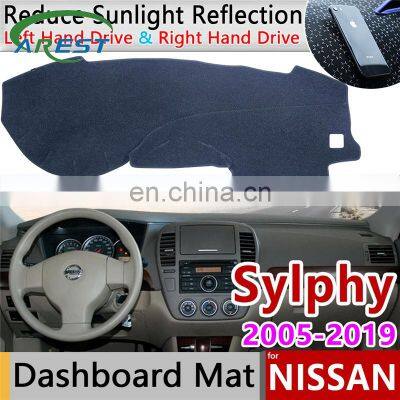 for Nissan Sylphy G11 2005~2019 Bluebird Anti-Slip Mat Dashboard Cover Pad Sunshade Dashmat Accessories 2009 2010 2011 2012 2013