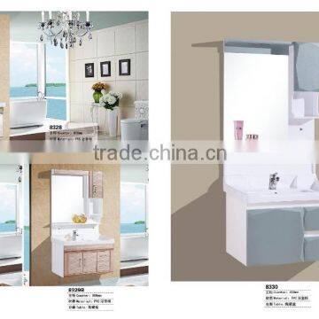 High Glossy Bathroom Cabinet With Mirror photo-6