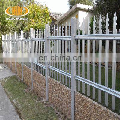 Factory supply steel privacy screen fence palisade fence