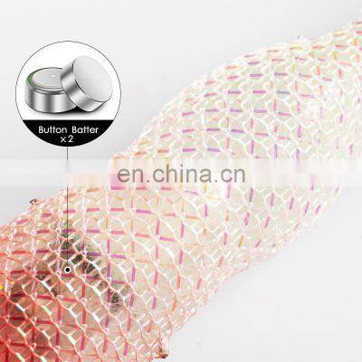 12G/8CM Flash Fishing Hard Lure Luminous Squid Jig Lures Wood Shrimp With Button Batter photo-5