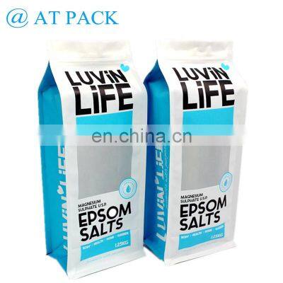 Digital Printing Low MOQ Flat Bottom Pouch Full Color Custom Coffee Bag With Zipper