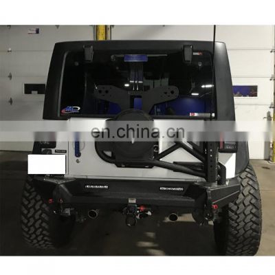 off road Rear bumper for jeep wrangler jk with texture black