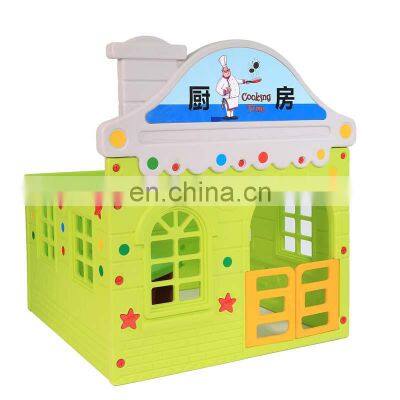 Kindergarten environmental protection kids playground houses small house fun play role toy garden house plastic for kids