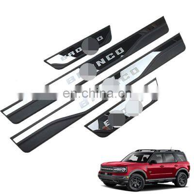 Factory Direct For Ford Bronco Sport 2021 New Arrive Auto Part Door Sill Cover Scuff Plate Car Setup