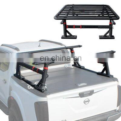 pickup accessories Roll Bar With Bracket Roof Rack Luggage Truck Back Rack For Ford F150 hilux navara
