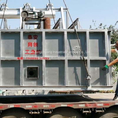 The melting furnace is convenient for slag raking. The automatic temperature control operation cost is low. The fuel gas 5T-6T rectangular aluminum melting furnace