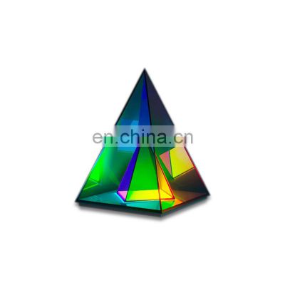 New Style Table Light Acrylic Triangle Cube RGB Decorative Creative Personality Desk Lamp For Home