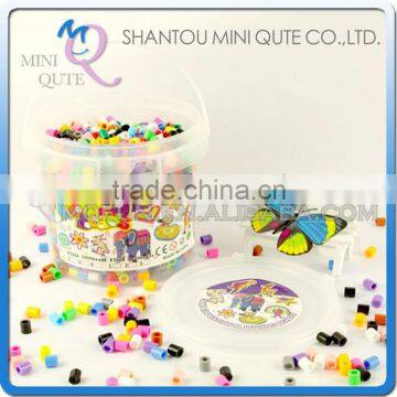 Mini Qute Kawaii DIY 2000 pc Ironing Hama Perler Beans 3D Jigsaw building block bottle educational toy (Accept OEM) NO.ET06A1