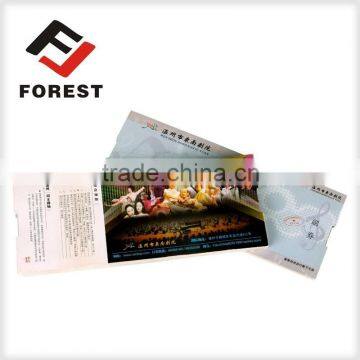 Supplies high quality cheap price modern drama entrance perforated tickets