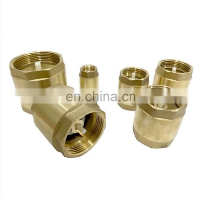 Factory High Quality 2022 Classic Good Quality Custom 1/2-4 Brass Vertical Foot Spring Non-return Check Valve