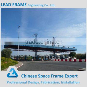 Suitable different shapes structure building toll station truss design