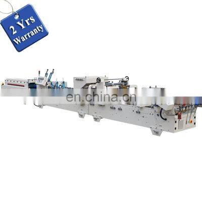 UFG600AG Automatic Pre-fold crash Lock Bottom Folder Gluer, fried chicken packaging box folding gluing machine