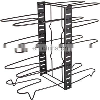 8 layer Adjustable Multifunction Kitchen pan rack pod storage organizer, Pod Stand, Pot Pan Lid Organizer Holder Rack Shelf