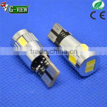 super white led light for car T10 flashing 5630 6smd auto led bulb