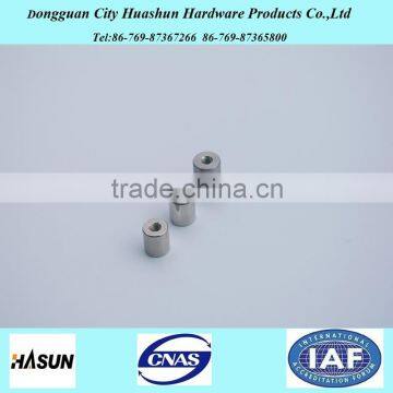 Customized stainless steel threaded round spacers