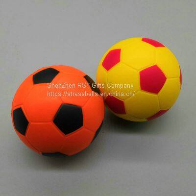 Hot Sale Factory Supply 6.3cm Football Anti Stress Ball for Kids and Adults pu foam ball