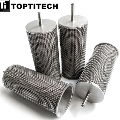 wave stainless steel wire mesh filter cartridges cleanable