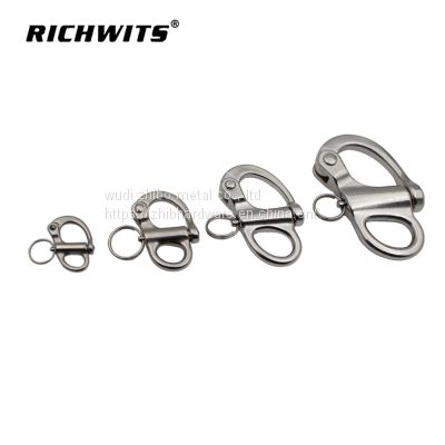 304/316 Stainless steel fixed eye snap shackle