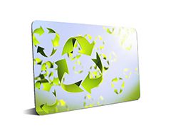 100% Recycled Eco-friendly Recycling Plastic R-PVC Card Recycled PVC Smart Card Contactless NFC Chip