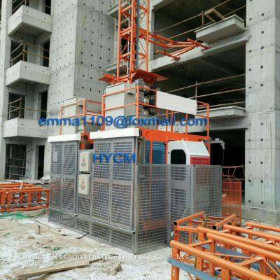 SC200 2000kg Rack and Pinion Construction Building Hoist With all in one Control