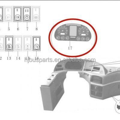 Good Quality Electrical System ZK6122HD9 ZK6120D1 3820-01738 Automobile Combination Instrument for Bus photo-4