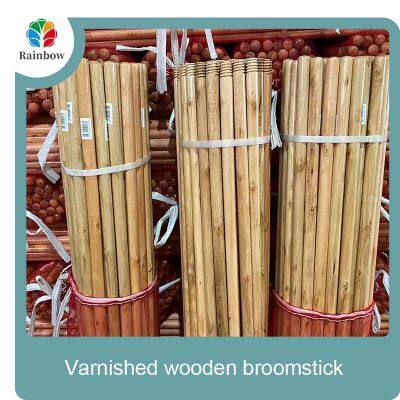 High Quality Long Handle Varnished Brush Telescopic Cleaning Tools Set Including Wooden Mop Stick and Dustpan