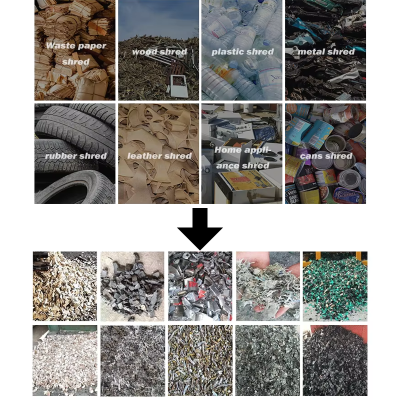 Doppelwellen-Schredder für die Wiederverwertung von industriellen Abfällen, Kunststofffolien und harten Kunststoffen photo-2