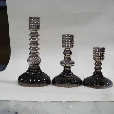 Glass LED Lamp Glass Candle Holder