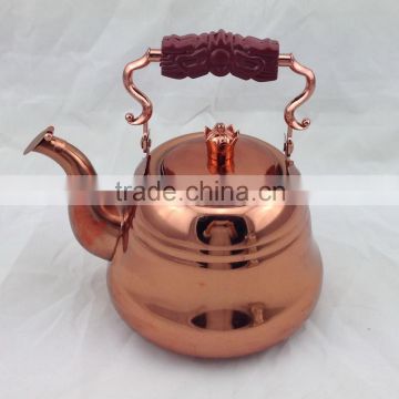 stainless steel Tea pot 2.0L with copper color