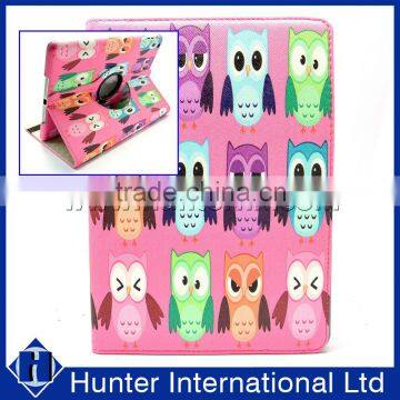 Printed Owls Rotating Tablet Case For iPad Pro