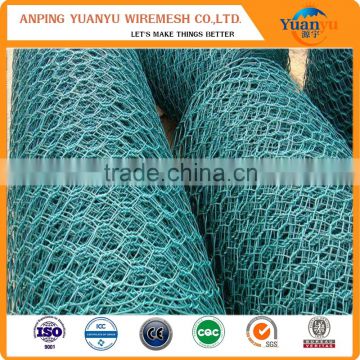 6*8cm hole of green / black / blue PVC coated gabion mesh