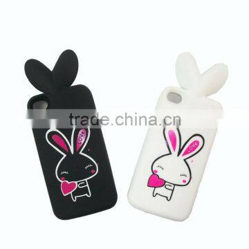 Cute Silicone Rabbit Cases for IPhone4 4s ,for IPhone4 4s cases